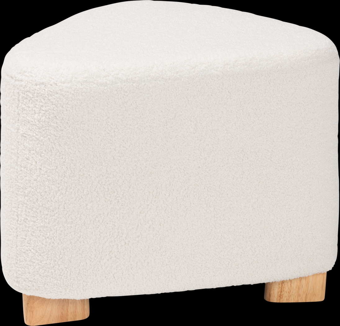 Manucy Ivory Ottoman - Thumbnail - Image 1