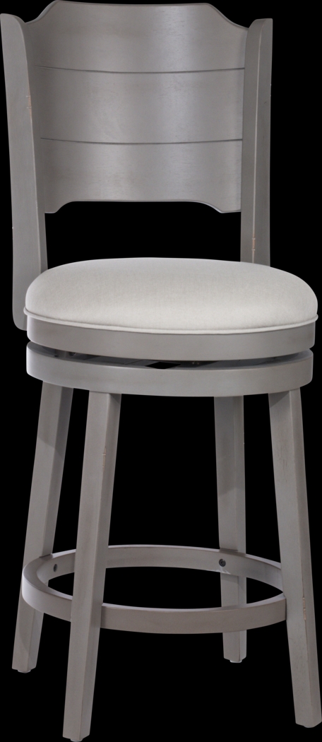 Manzanar Gray Swivel Counter Height Stool - Thumbnail - Image 1