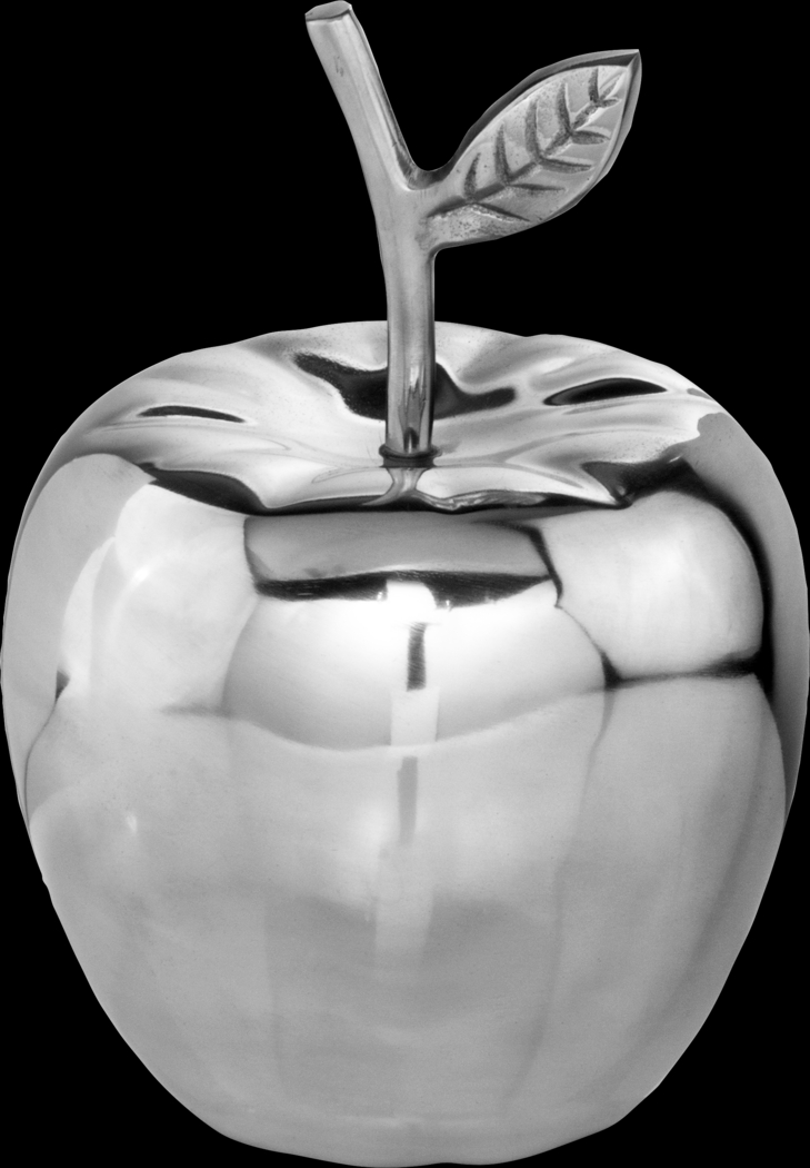 Manzano Silver Apple Sculpture - Thumbnail - Image 1