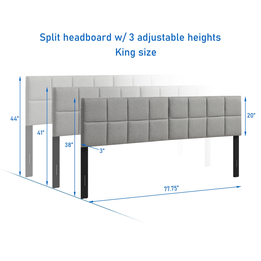 Maoka Light Gray King Headboard - Thumbnail - Image 4