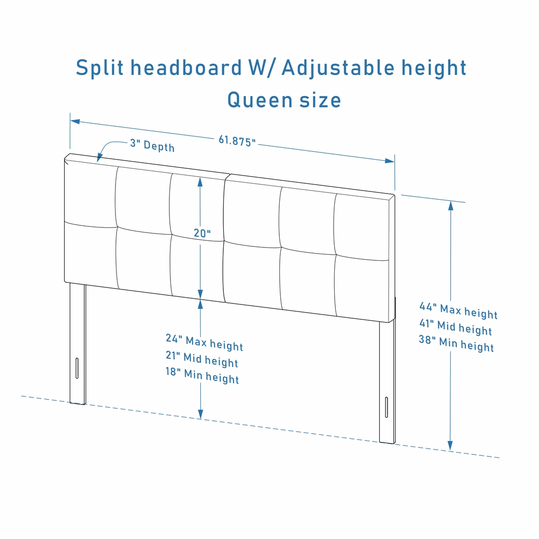 Maoka Light Gray Queen Headboard - Thumbnail - Image 5