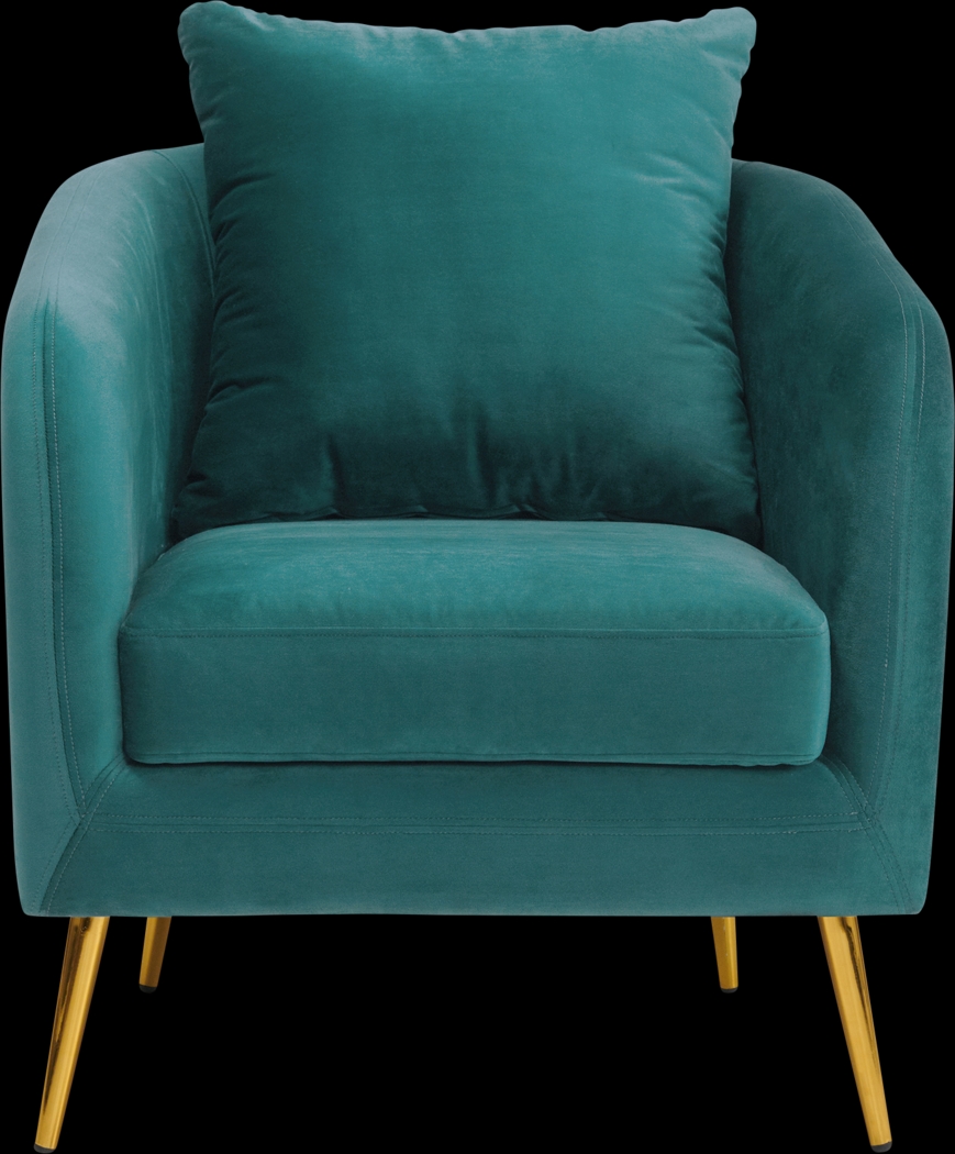 Maoki I Blue Accent Chair - Thumbnail - Image 2