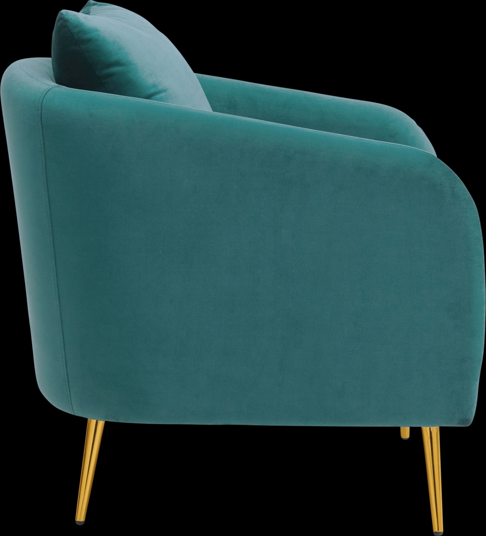 Maoki I Blue Accent Chair - Thumbnail - Image 3