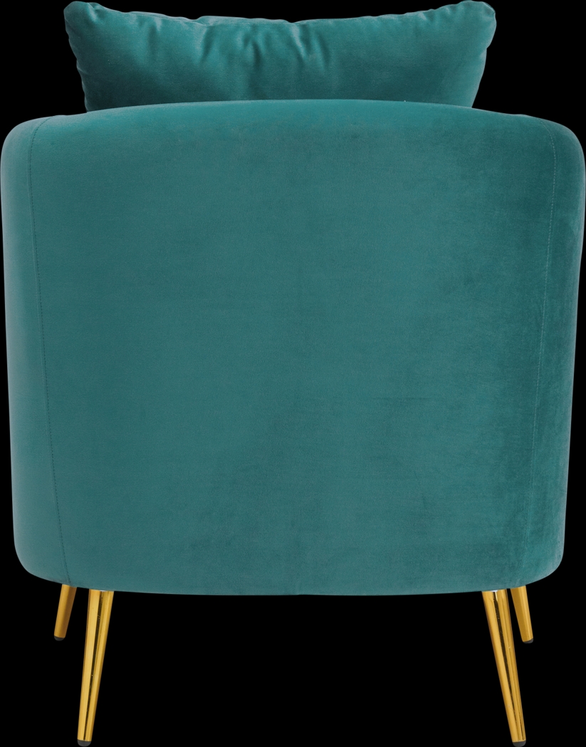 Maoki I Blue Accent Chair - Thumbnail - Image 4