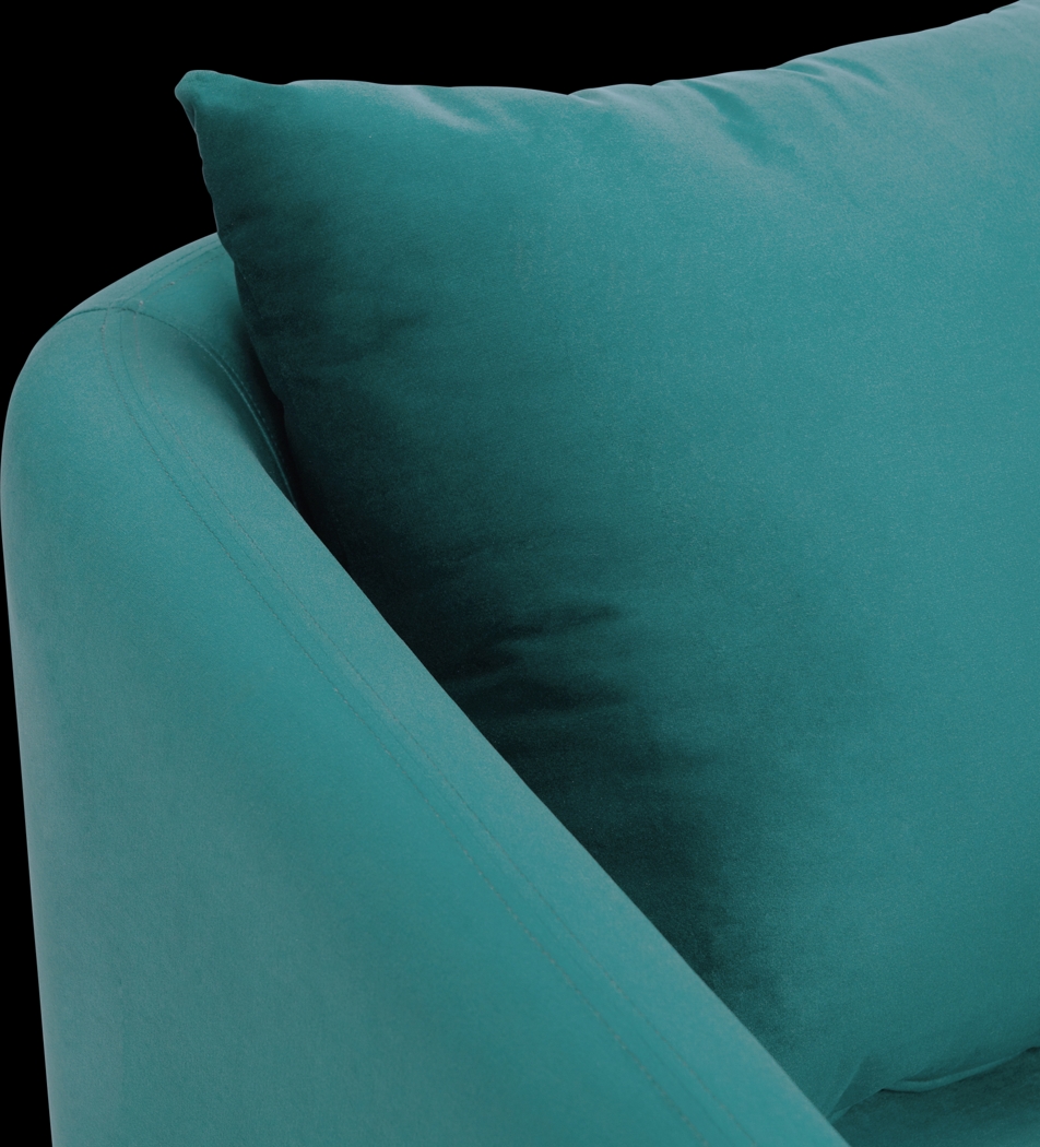 Maoki I Blue Accent Chair - Thumbnail - Image 5