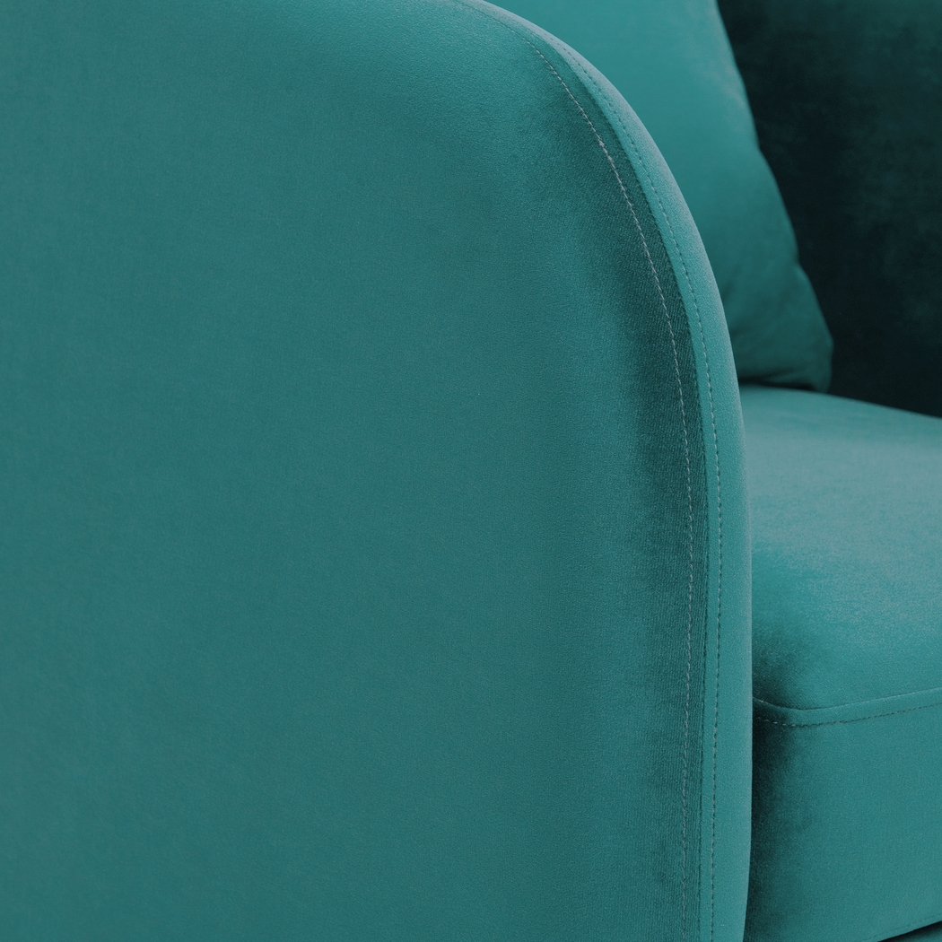 Maoki I Blue Accent Chair - Thumbnail - Image 6