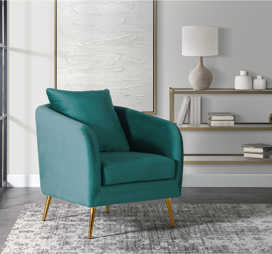 Maoki I Blue Accent Chair - Thumbnail - Image 9