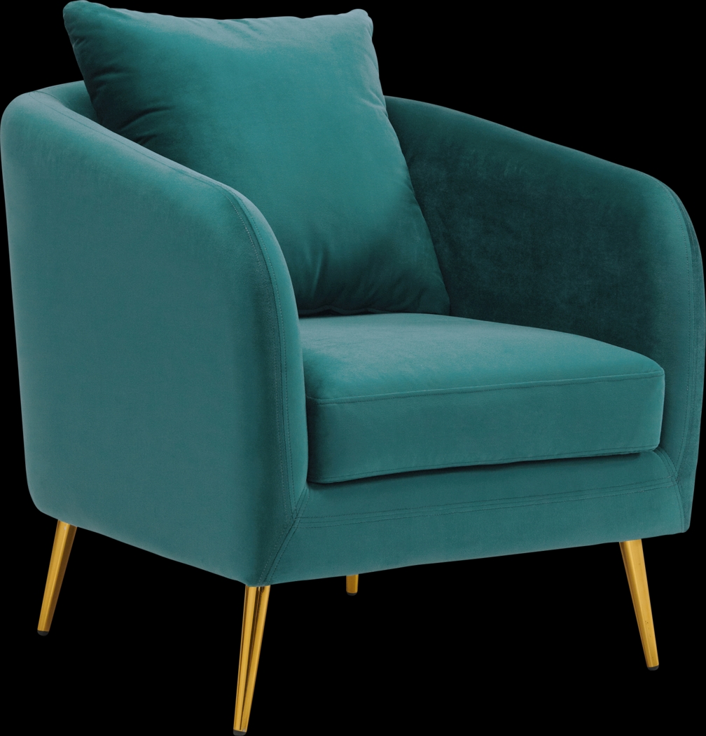 Maoki I Blue Accent Chair - Thumbnail - Image 1