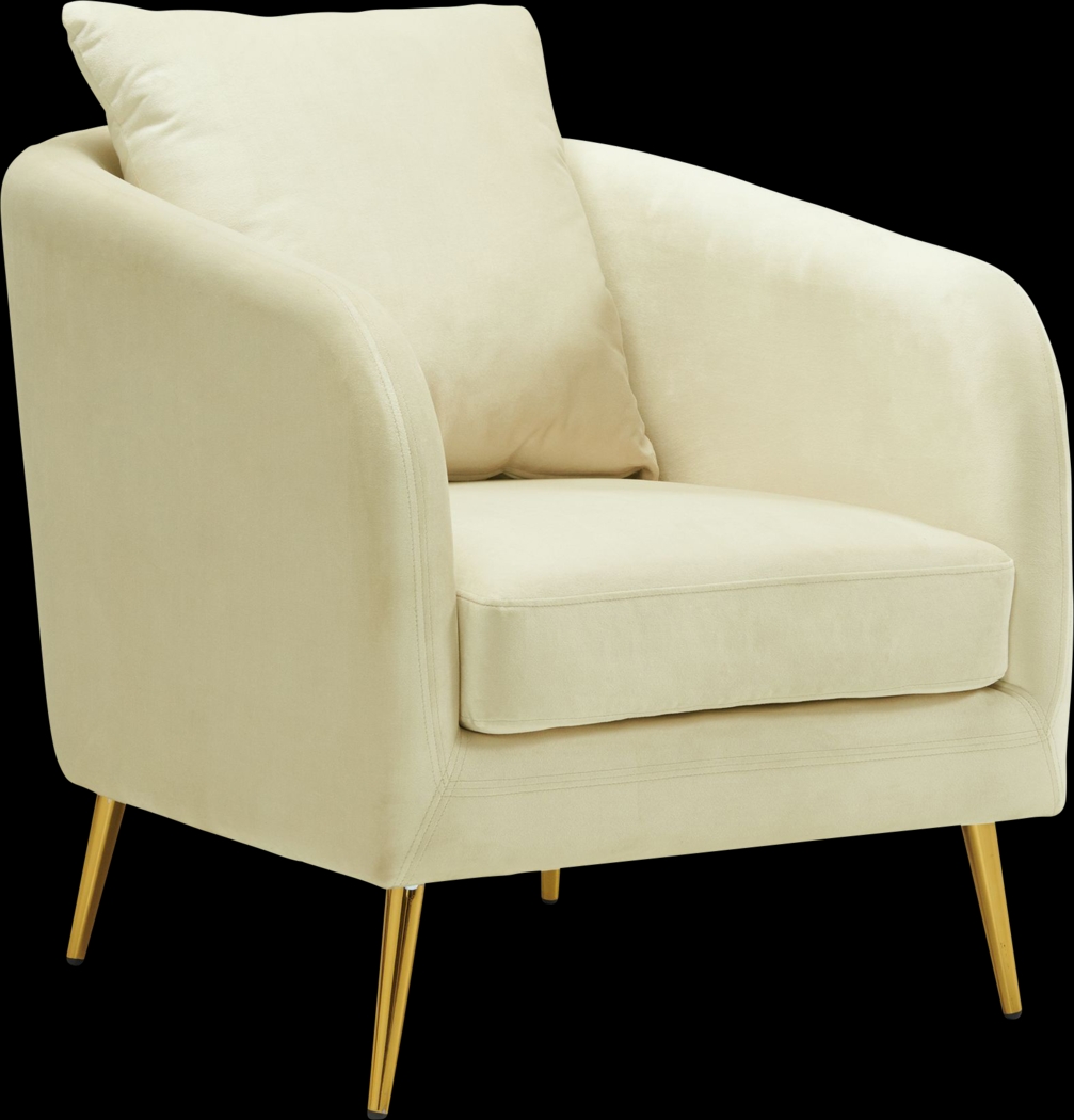 Maoki I Cream Accent Chair - Thumbnail - Image 1
