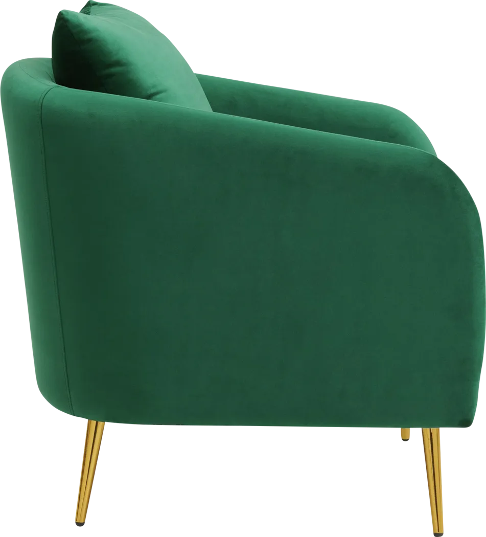 Maoki I Emerald Accent Chair - Thumbnail - Image 3