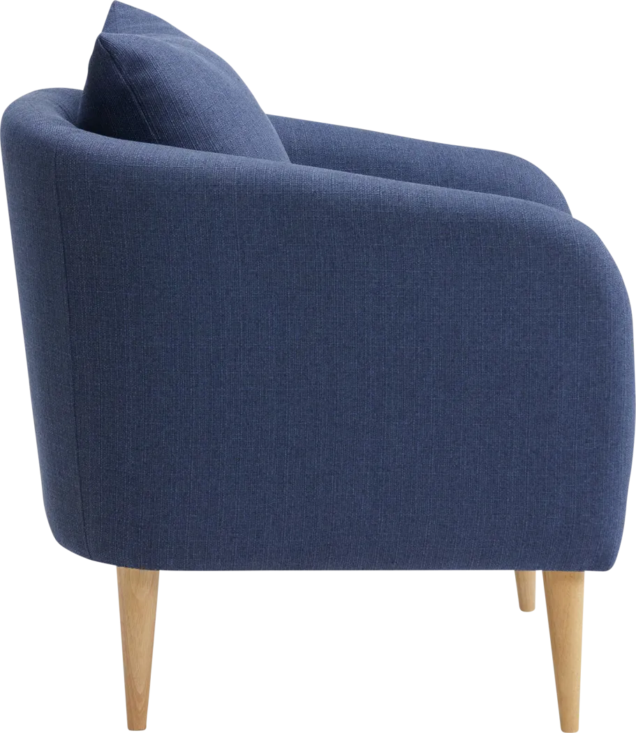 Maoki II Blue Accent Chair - Thumbnail - Image 3