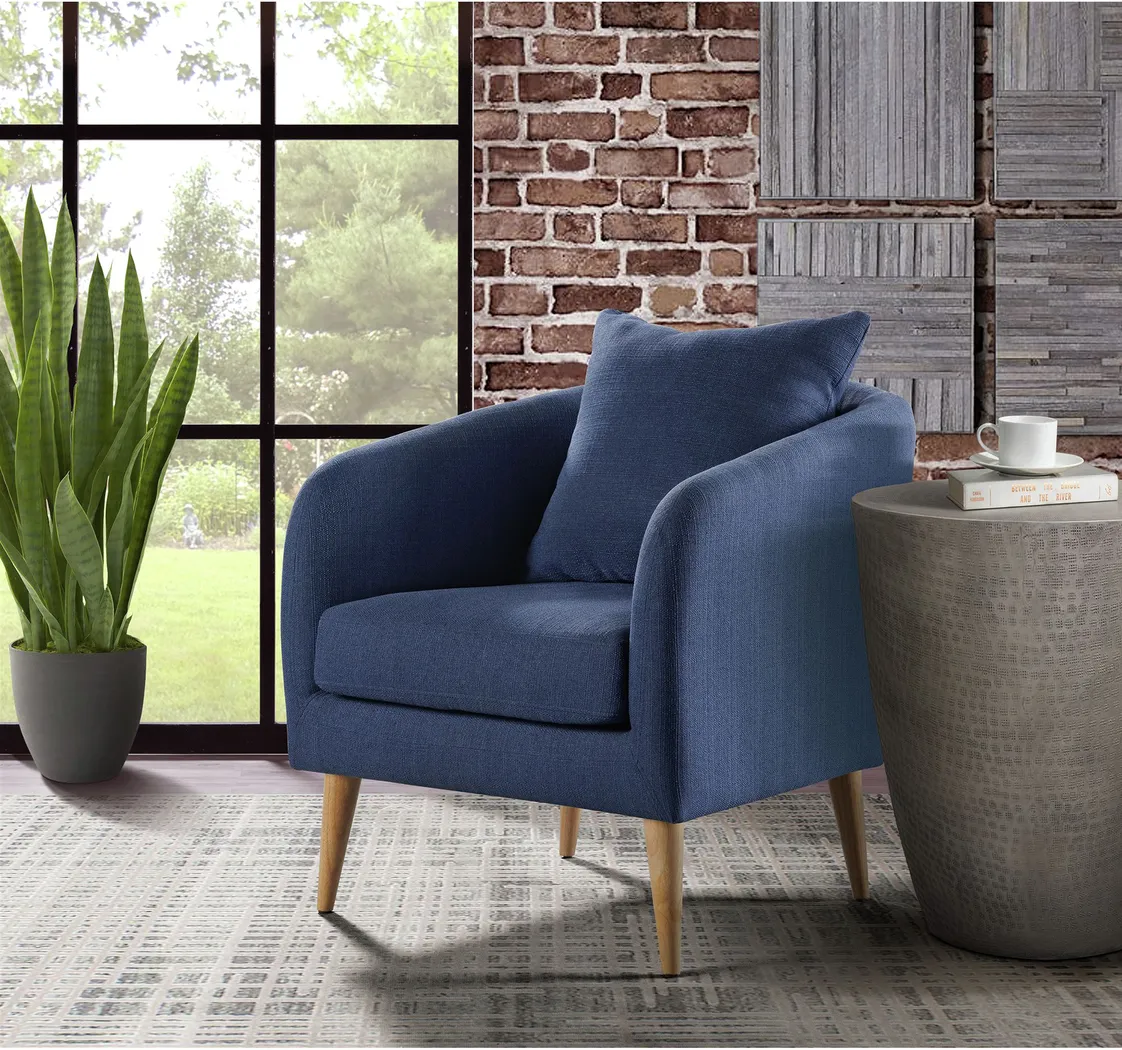 Maoki II Blue Accent Chair - Thumbnail - Image 9