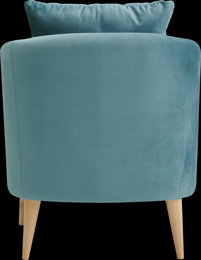 Maoki II Light Blue Accent Chair - Thumbnail - Image 4