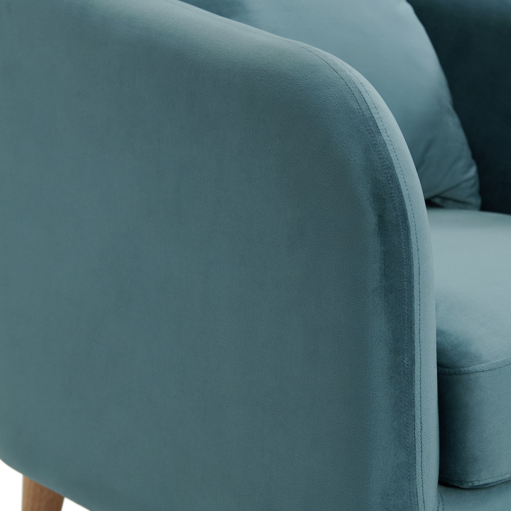 Maoki II Light Blue Accent Chair - Thumbnail - Image 6