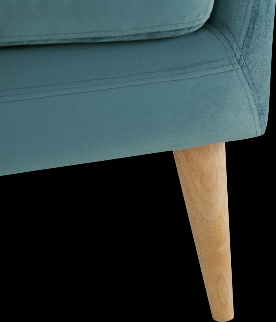 Maoki II Light Blue Accent Chair - Thumbnail - Image 8