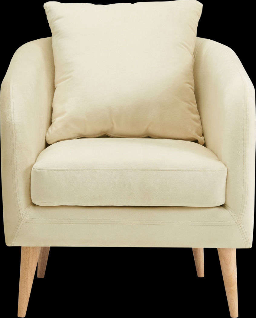 Maoki II Cream Accent Chair - Thumbnail - Image 2