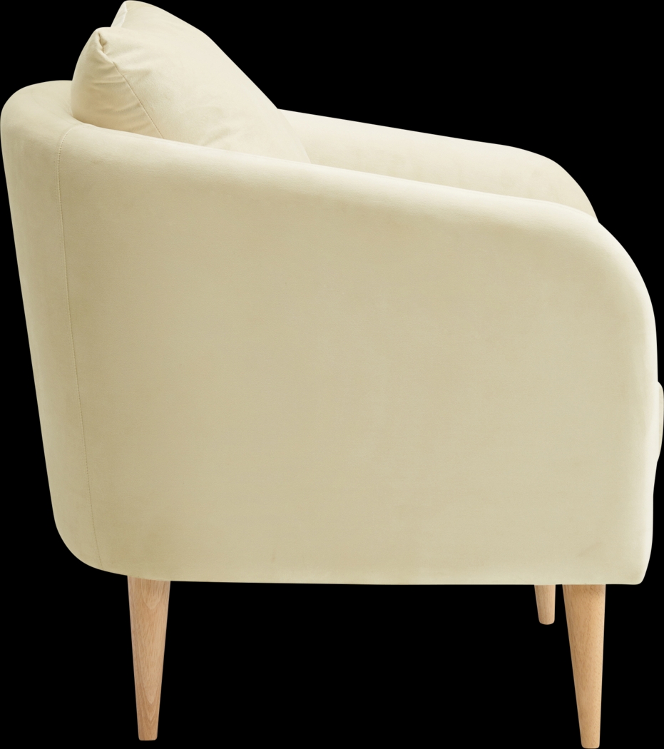 Maoki II Cream Accent Chair - Thumbnail - Image 3