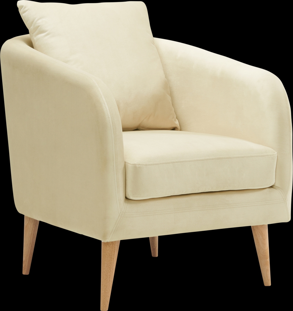 Maoki II Cream Accent Chair - Thumbnail - Image 1