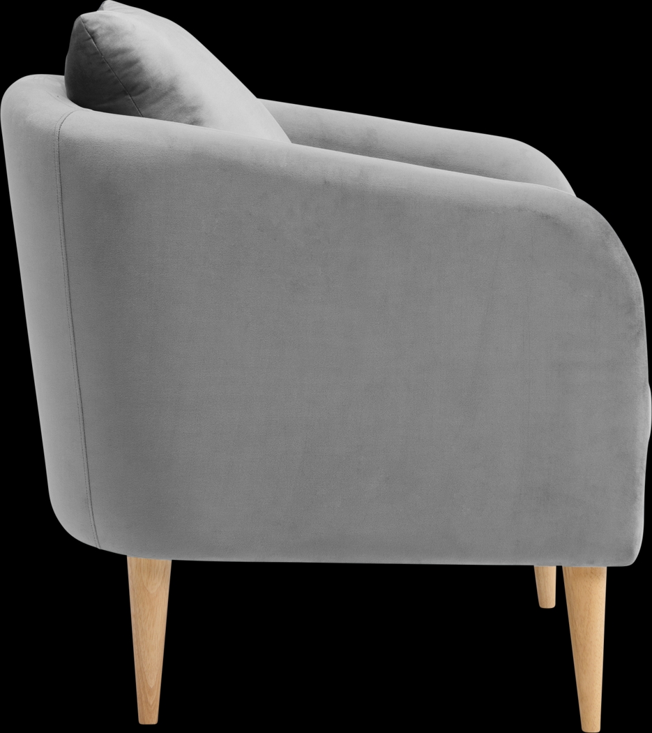 Maoki II Gray Accent Chair - Thumbnail - Image 4