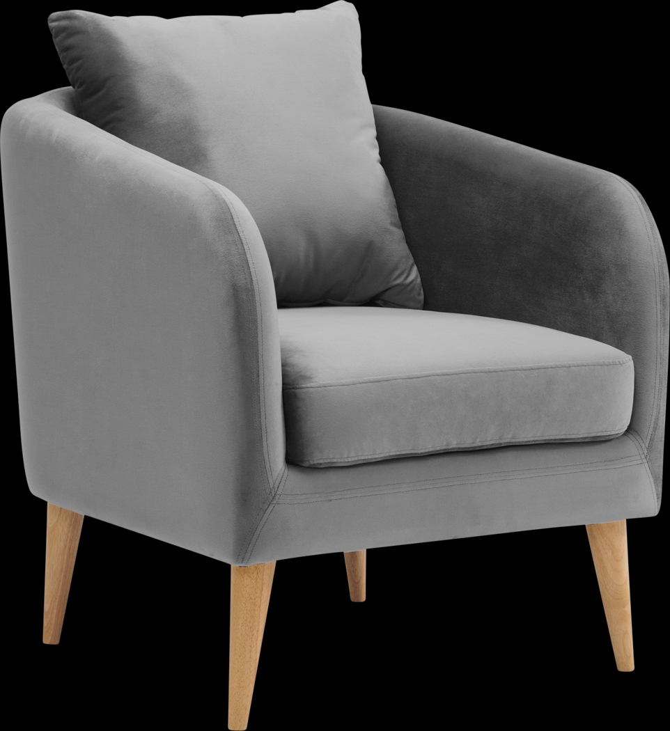 Maoki II Gray Accent Chair - Thumbnail - Image 1