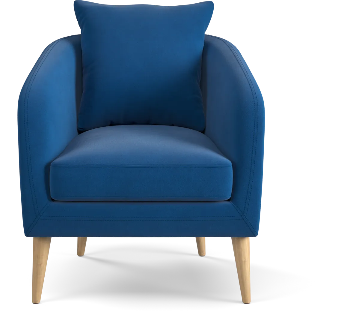 Maoki II Navy Accent Chair - Thumbnail - Image 2