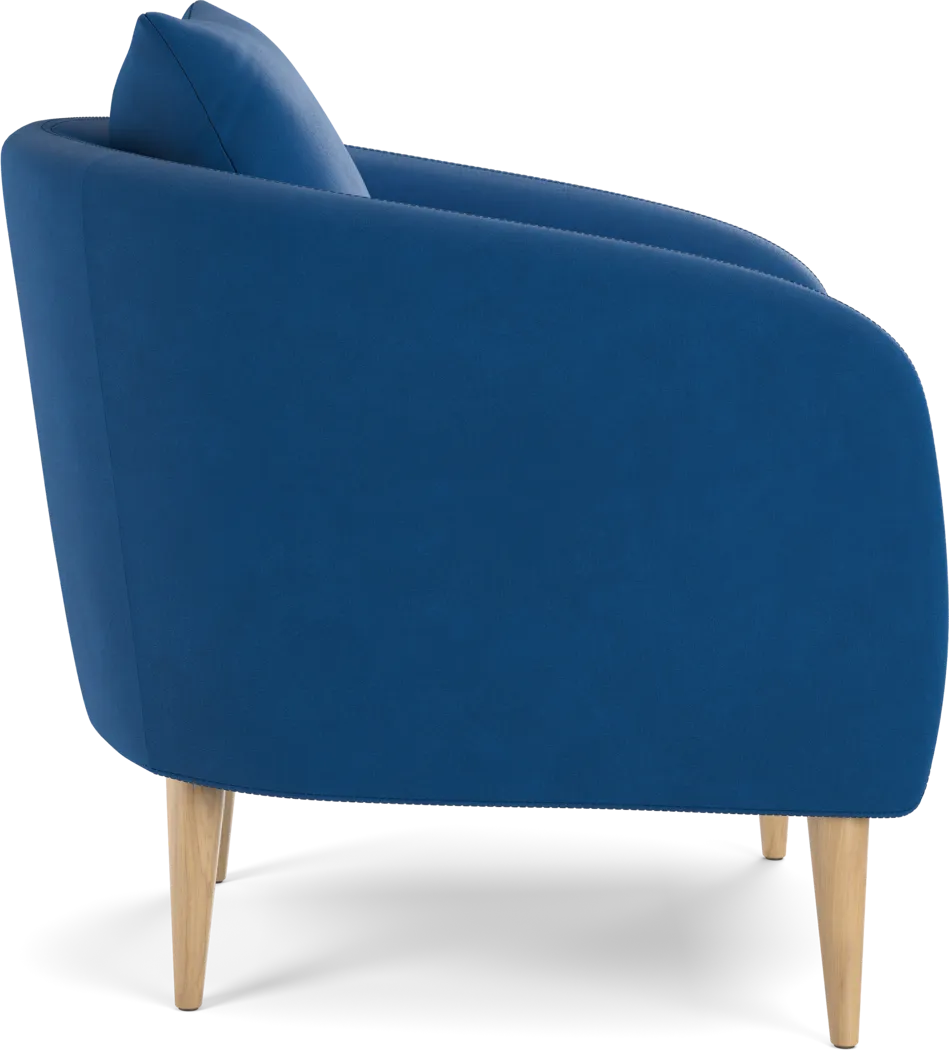 Maoki II Navy Accent Chair - Thumbnail - Image 3