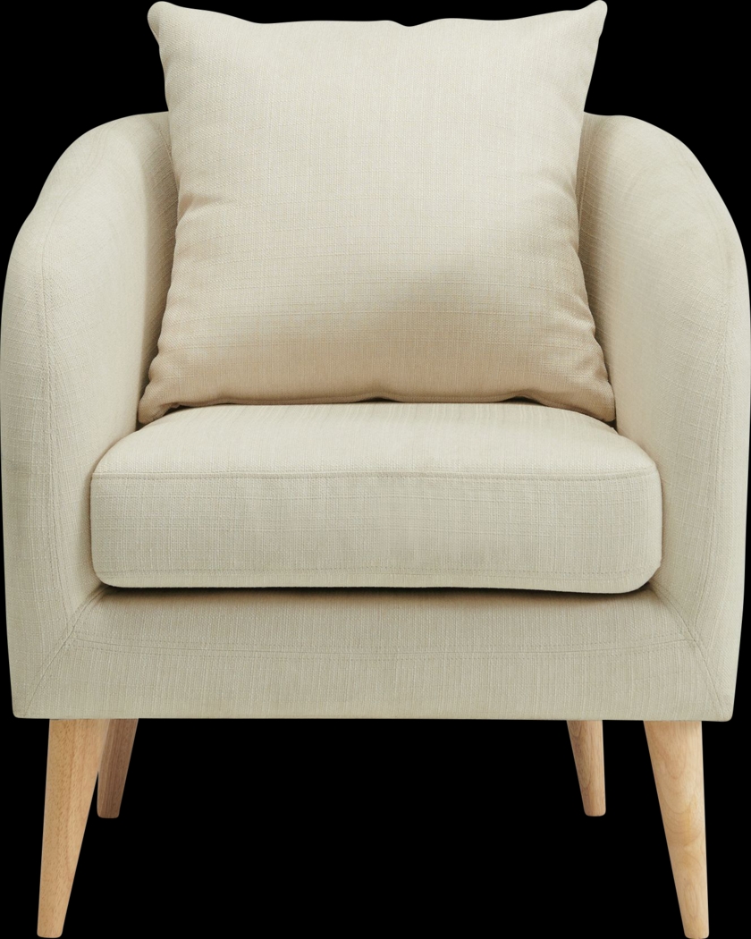 Maoki II White Accent Chair - Thumbnail - Image 2