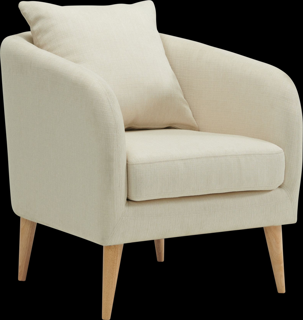 Maoki II White Accent Chair - Thumbnail - Image 1