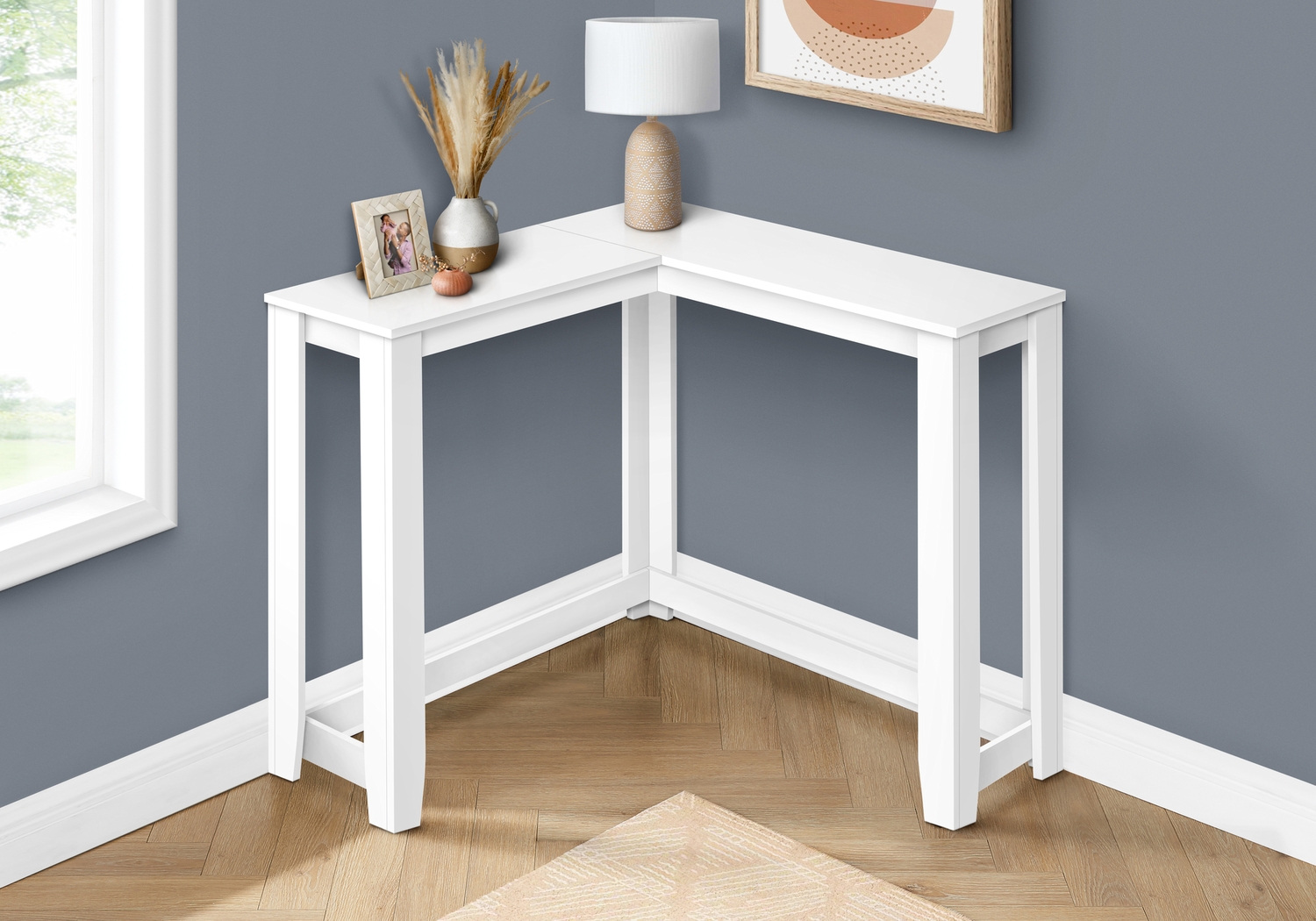 Mapledale White Sofa Table - Thumbnail - Image 2