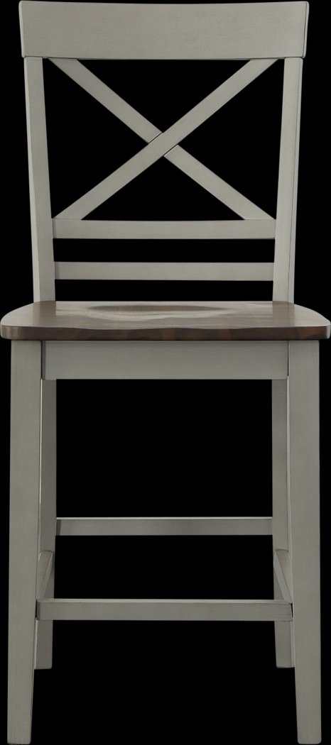 Maplefly Gray Counter Height Stool, Set of 2 - Thumbnail - Image 3