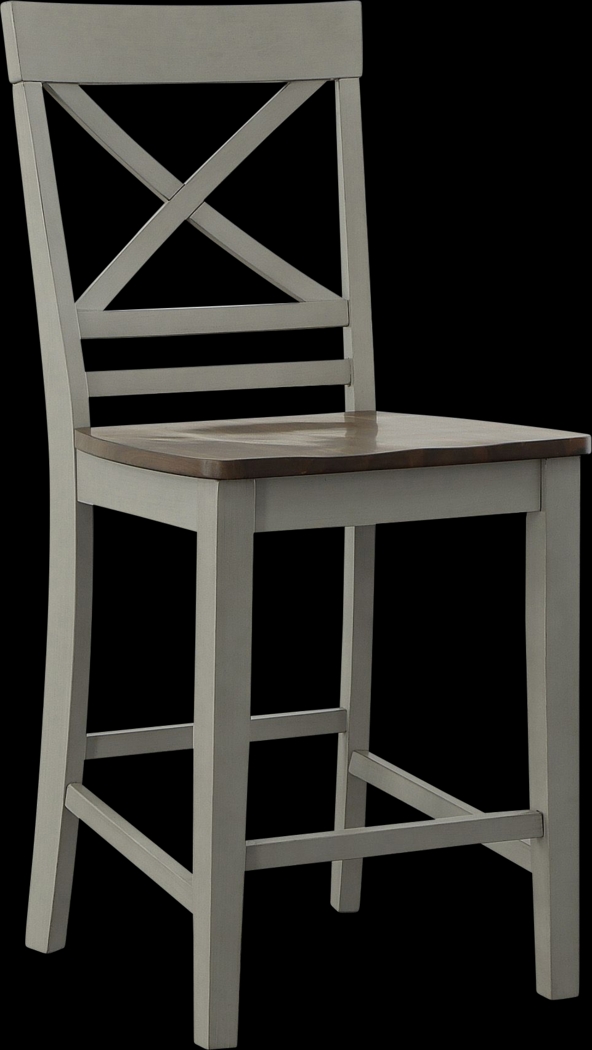 Maplefly Gray Counter Height Stool, Set of 2 - Thumbnail - Image 6