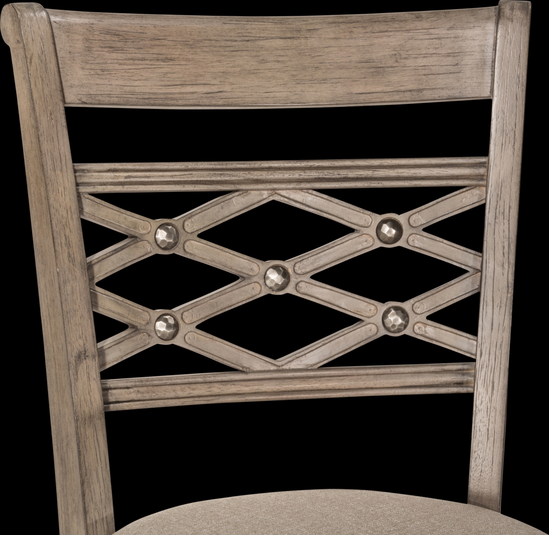Maplegrove Gray Swivel Barstool - Thumbnail - Image 2