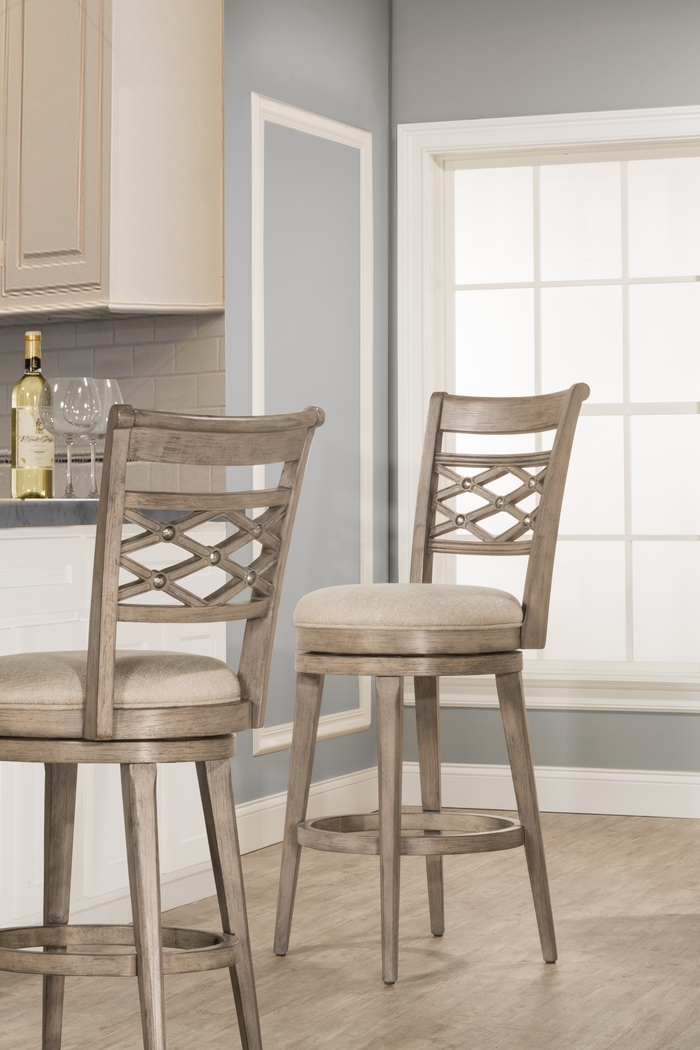 Maplegrove Gray Swivel Counter Height Stool - Thumbnail - Image 6