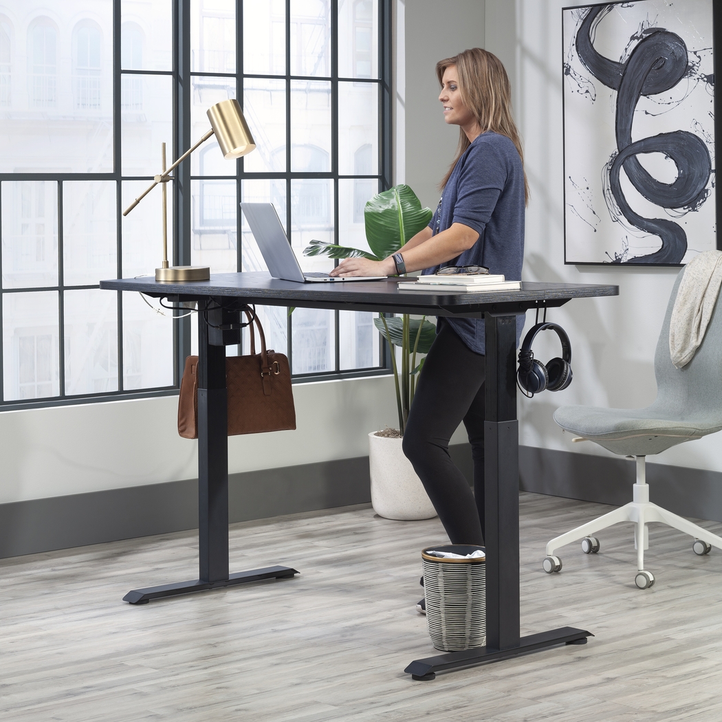 Maplelife Black Adjustable Height Desk - Thumbnail - Image 2