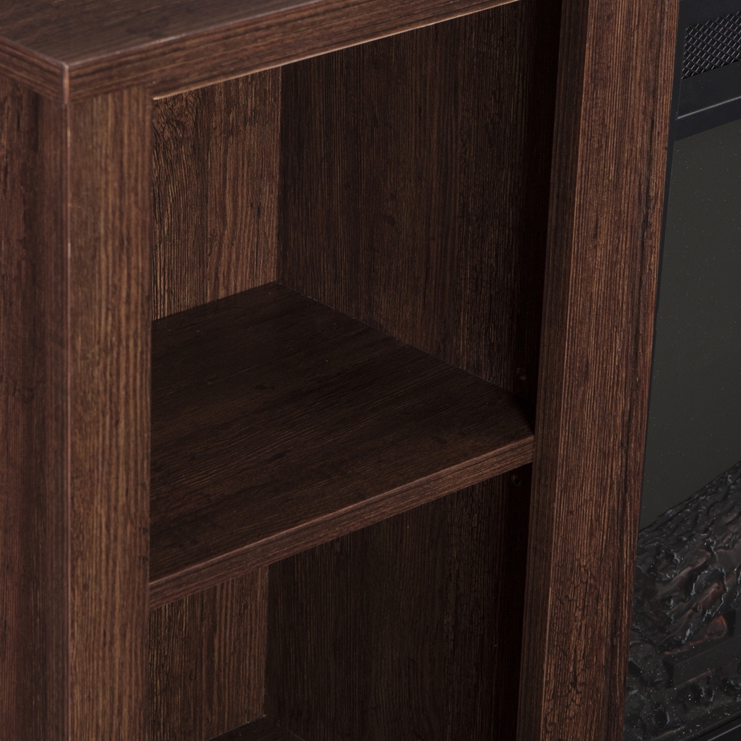 Mapleloft Espresso 56 in. Console with Electric Fireplace - Thumbnail - Image 3