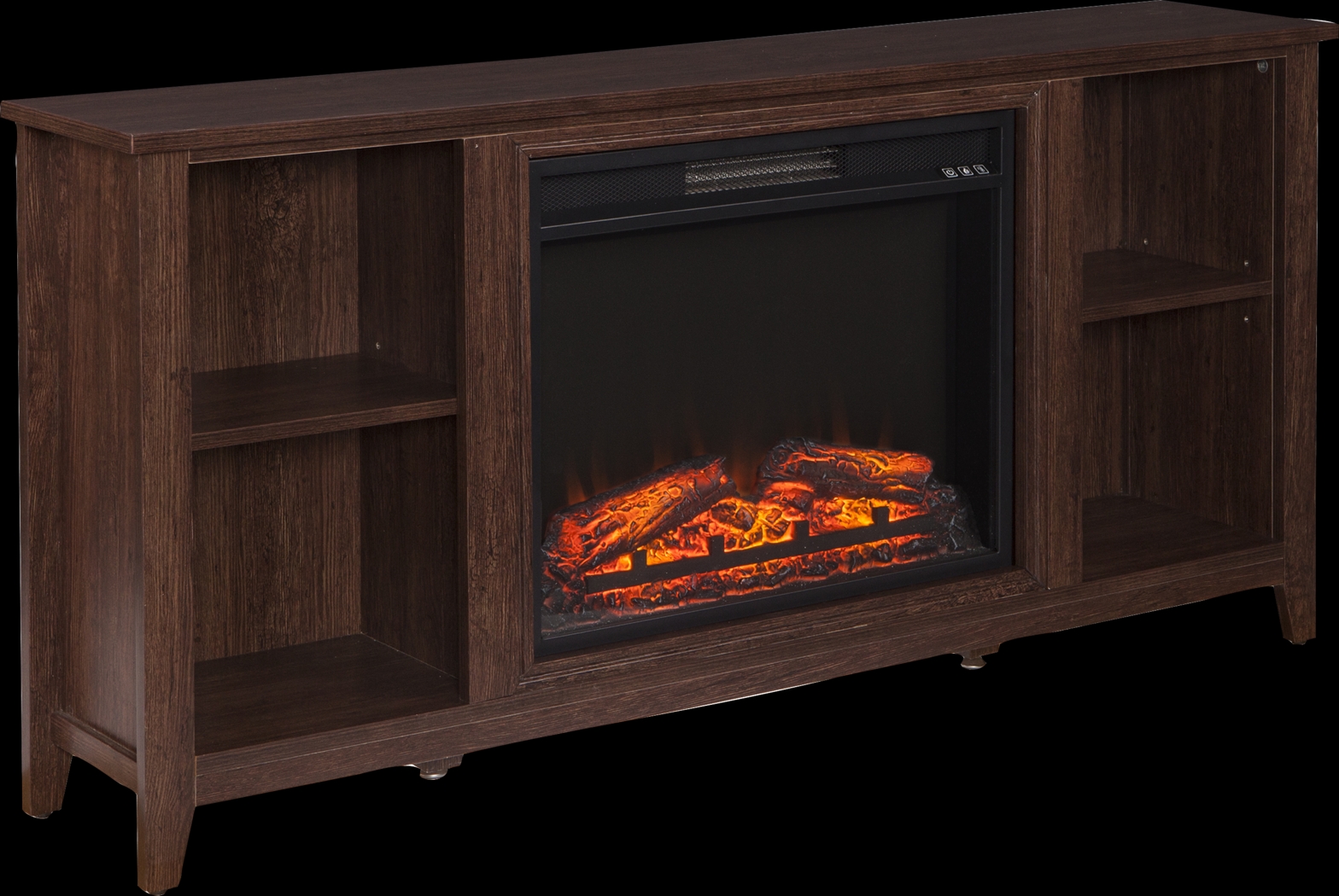 Mapleloft Espresso 56 in. Console with Electric Fireplace - Thumbnail - Image 1
