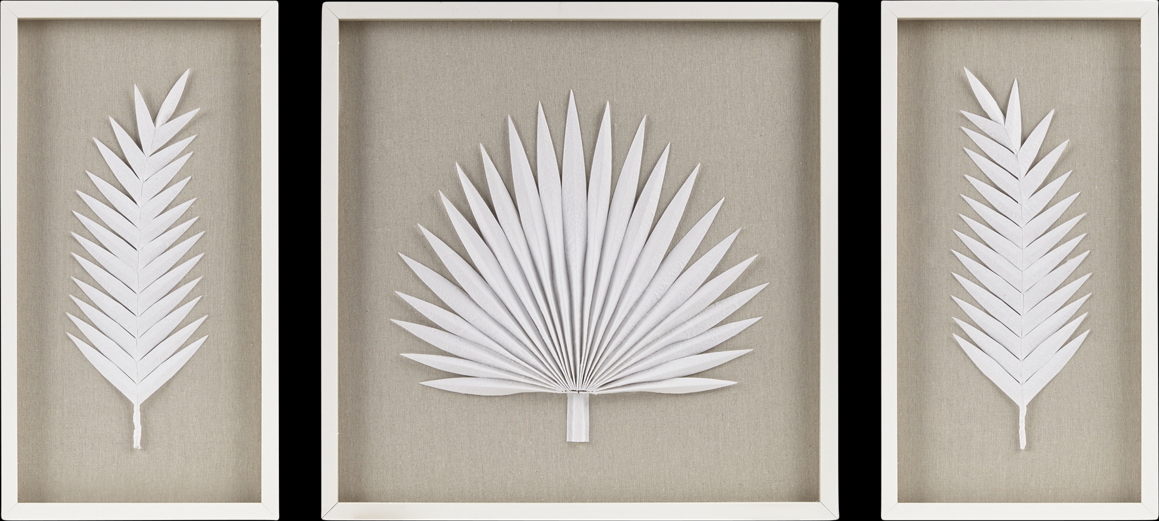 Mapleman Off White Wall Decor, Set of 3 - Thumbnail - Image 1