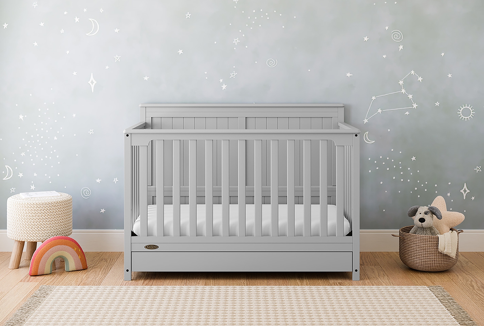 Maralah I Gray Convertible Crib - Thumbnail - Image 2