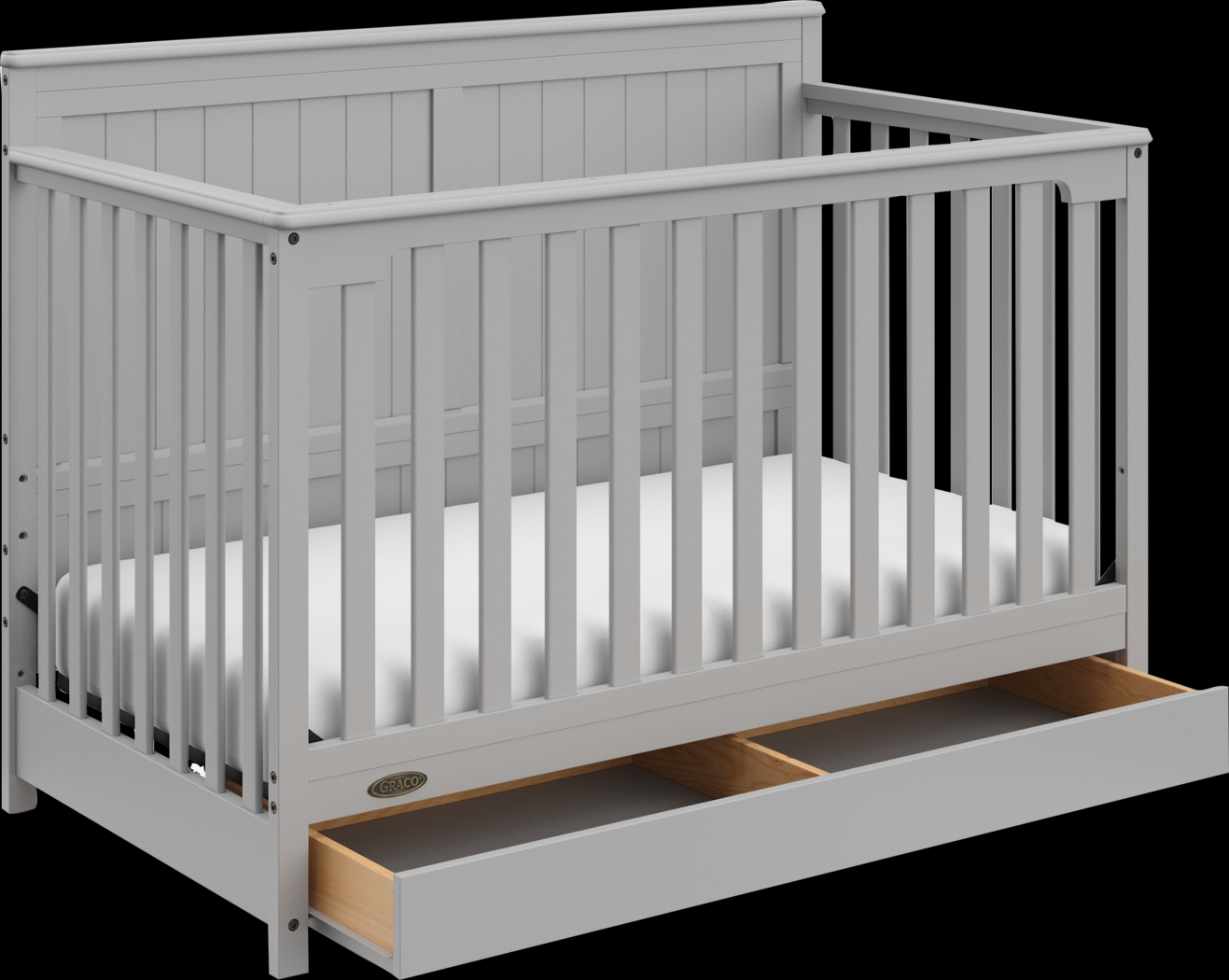 Maralah I Gray Convertible Crib - Thumbnail - Image 4