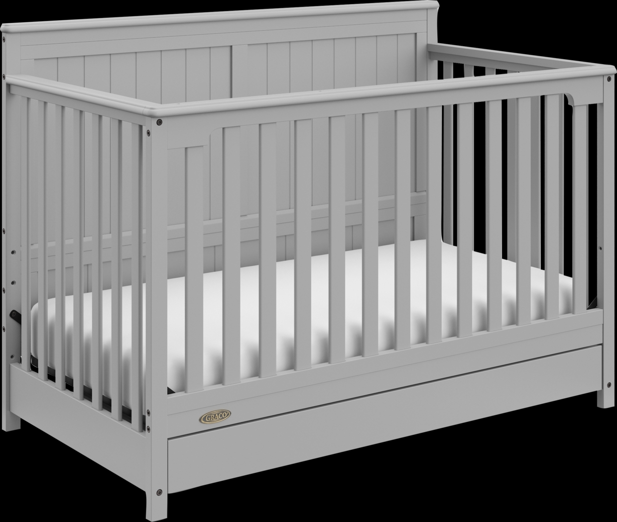 Maralah I Gray Convertible Crib - Thumbnail - Image 1