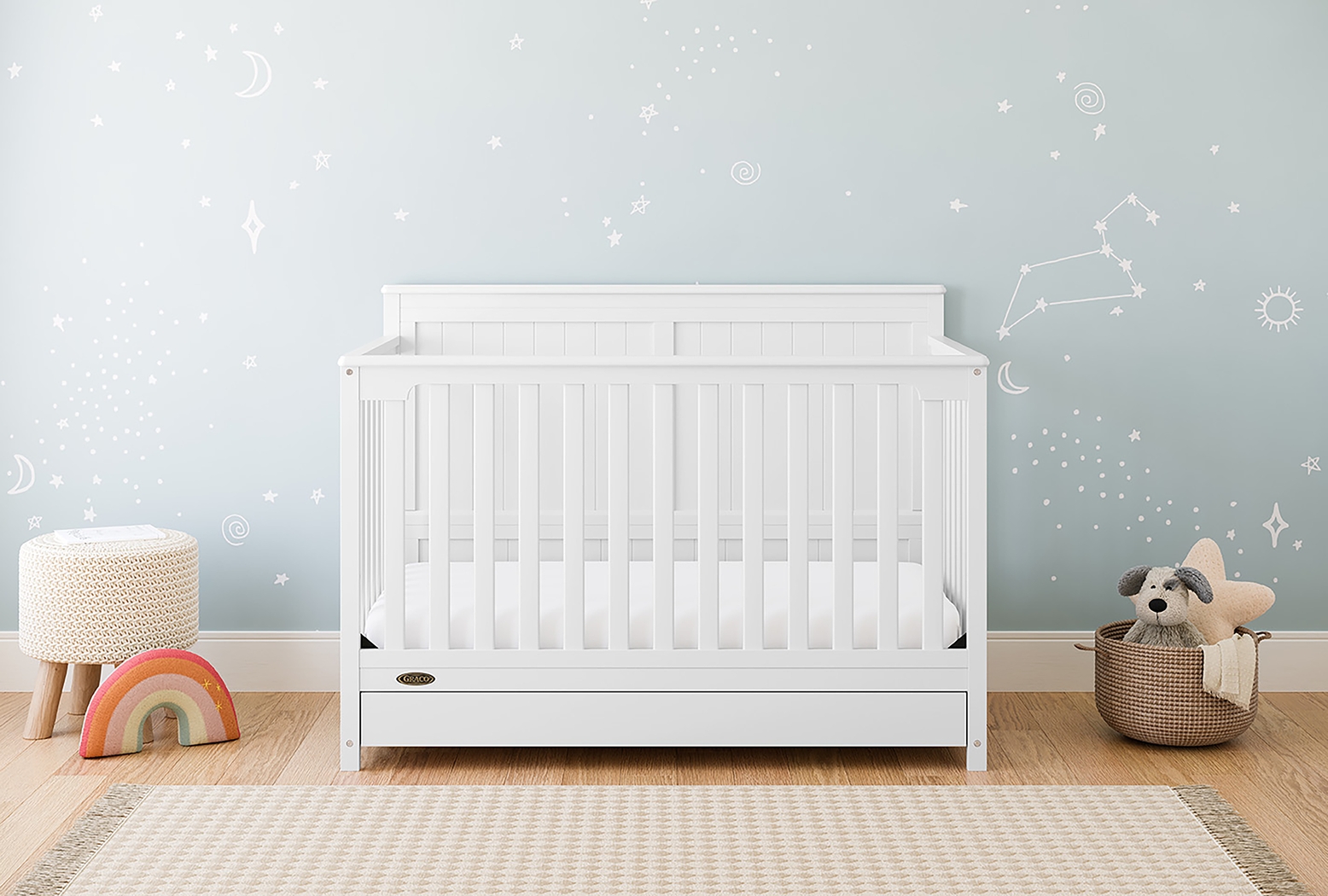 Maralah I White Convertible Crib - Thumbnail - Image 2