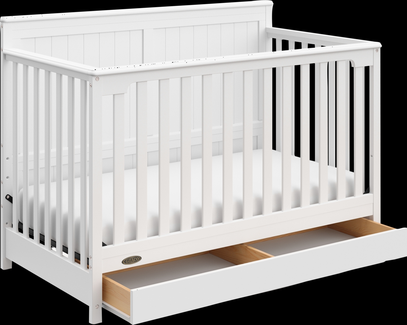 Maralah I White Convertible Crib - Thumbnail - Image 4