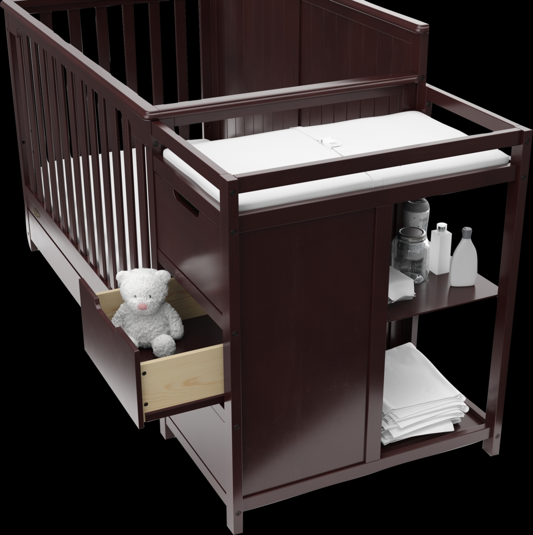 Kids Maralah II Brown Convertible Crib & Changing Table - Thumbnail - Image 3