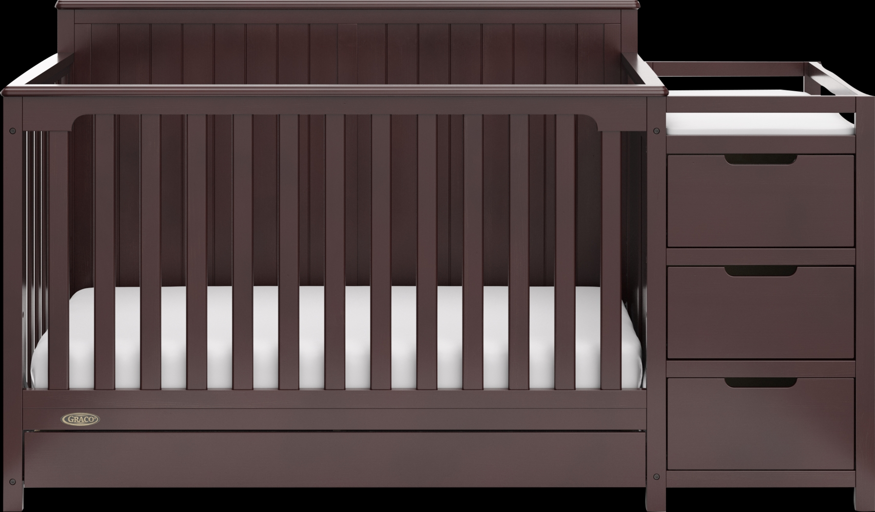 Kids Maralah II Brown Convertible Crib & Changing Table - Thumbnail - Image 5