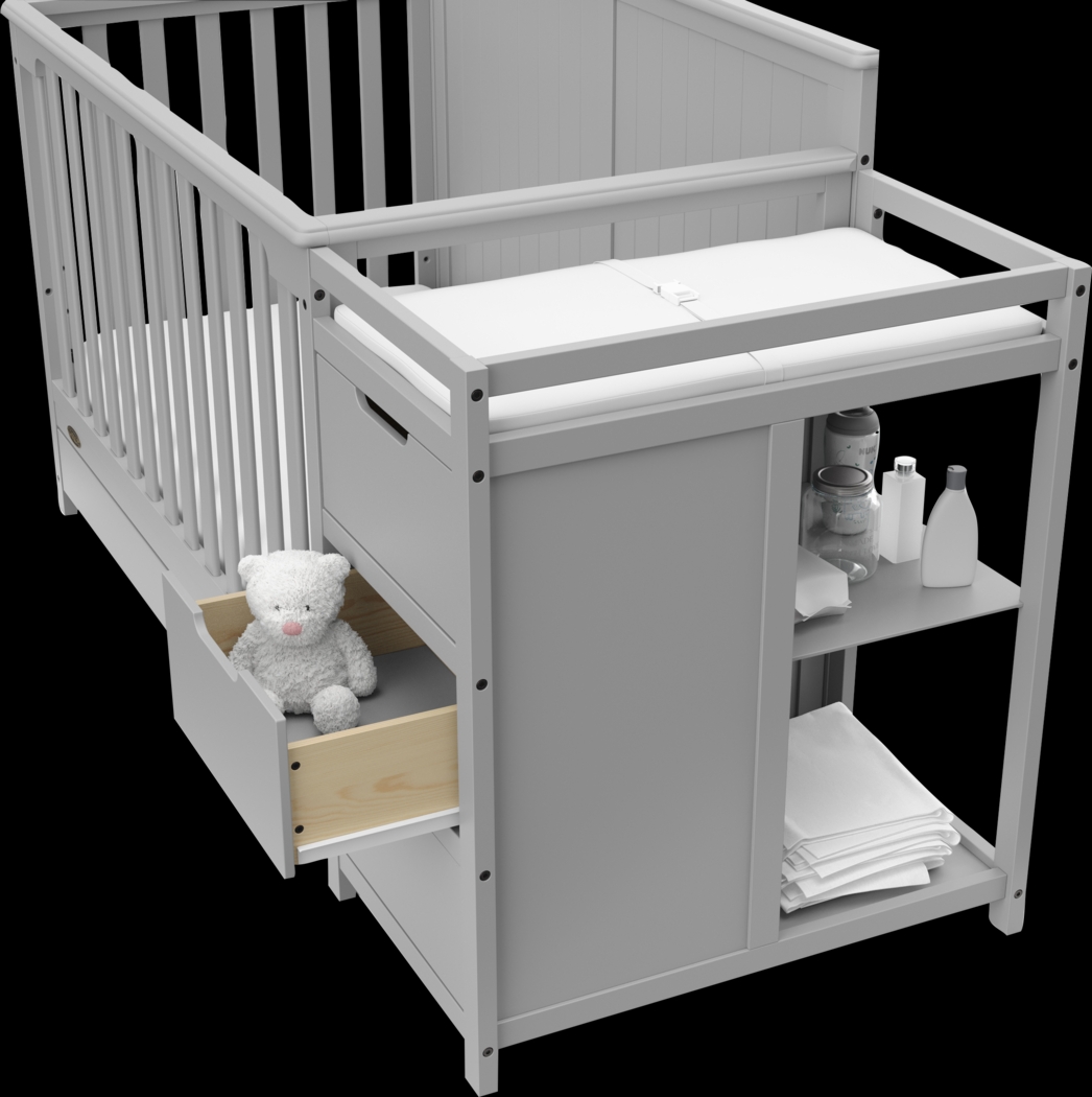 Kids Maralah II Gray Convertible Crib & Changing Table - Thumbnail - Image 4