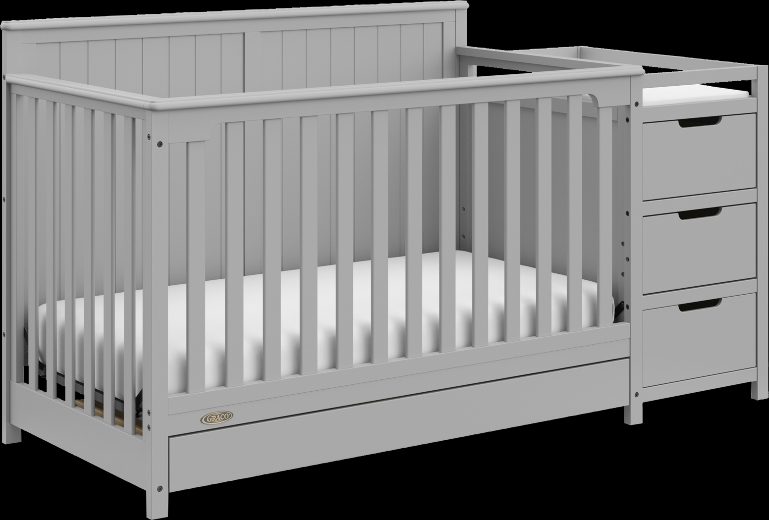 Kids Maralah II Gray Convertible Crib & Changing Table - Thumbnail - Image 5