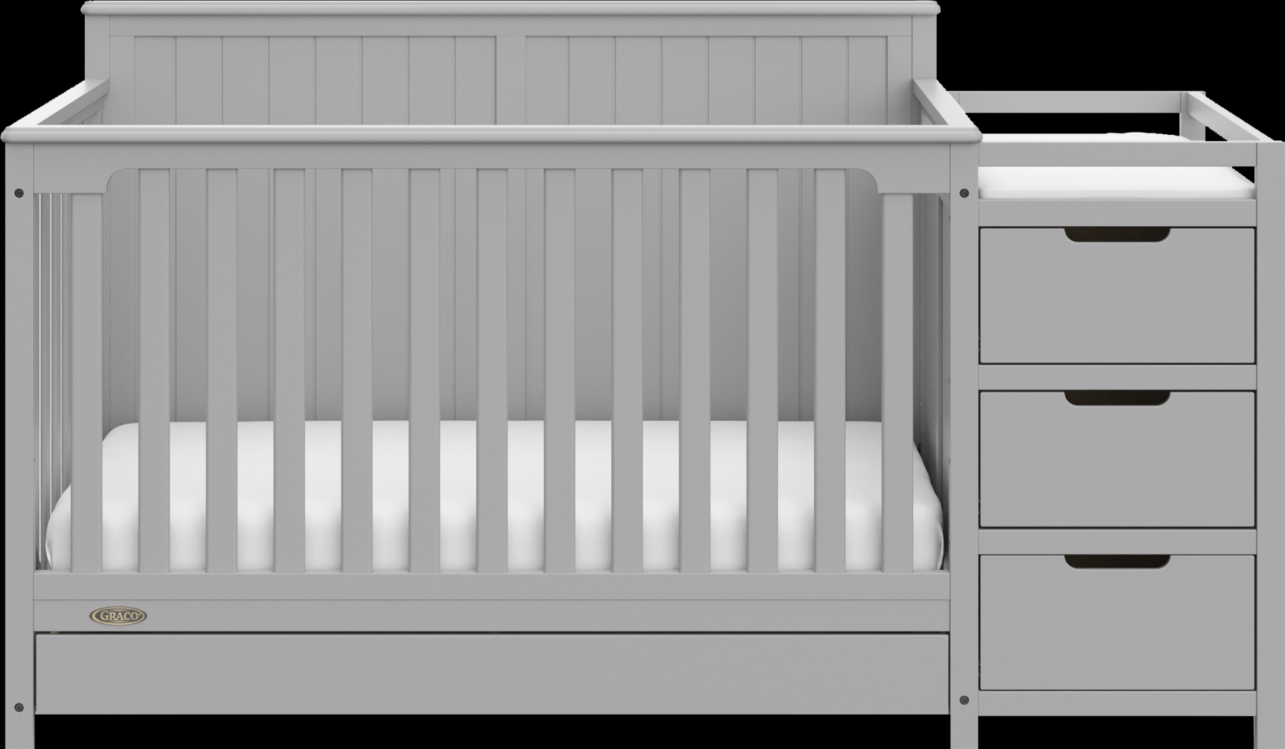 Kids Maralah II Gray Convertible Crib & Changing Table - Thumbnail - Image 6