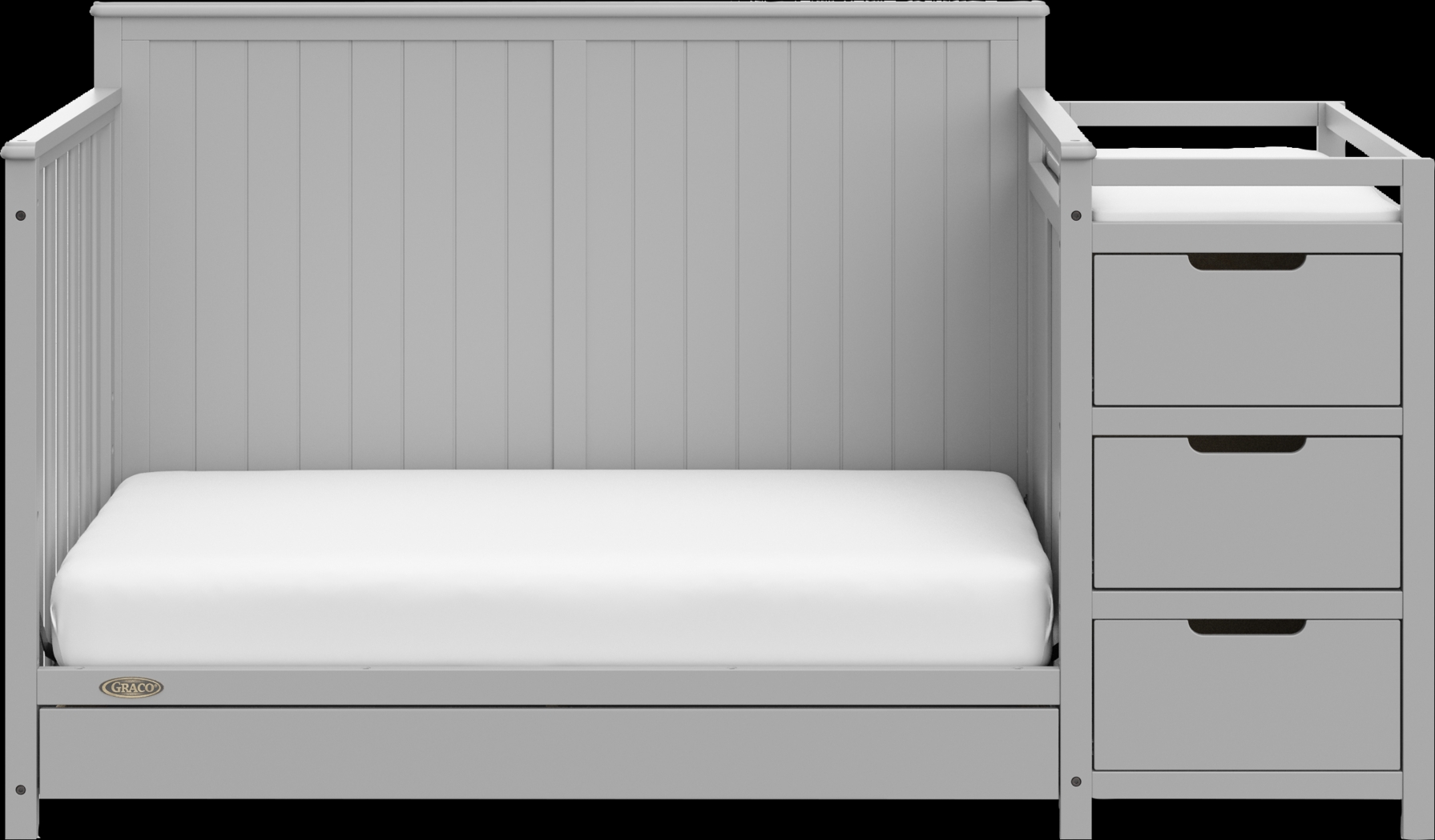 Kids Maralah II Gray Convertible Crib & Changing Table - Thumbnail - Image 8