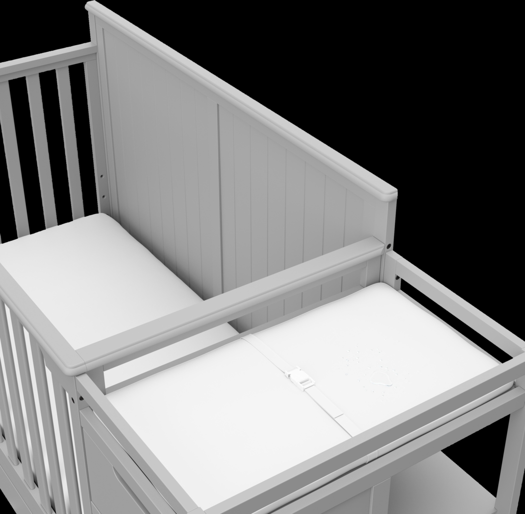 Kids Maralah II Gray Convertible Crib & Changing Table - Thumbnail - Image 10