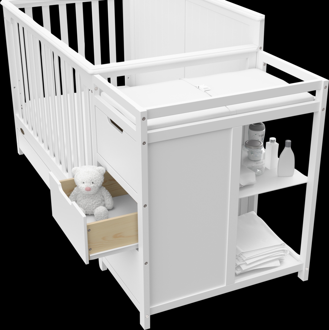 Kids Maralah II White Convertible & Changing Table - Thumbnail - Image 4